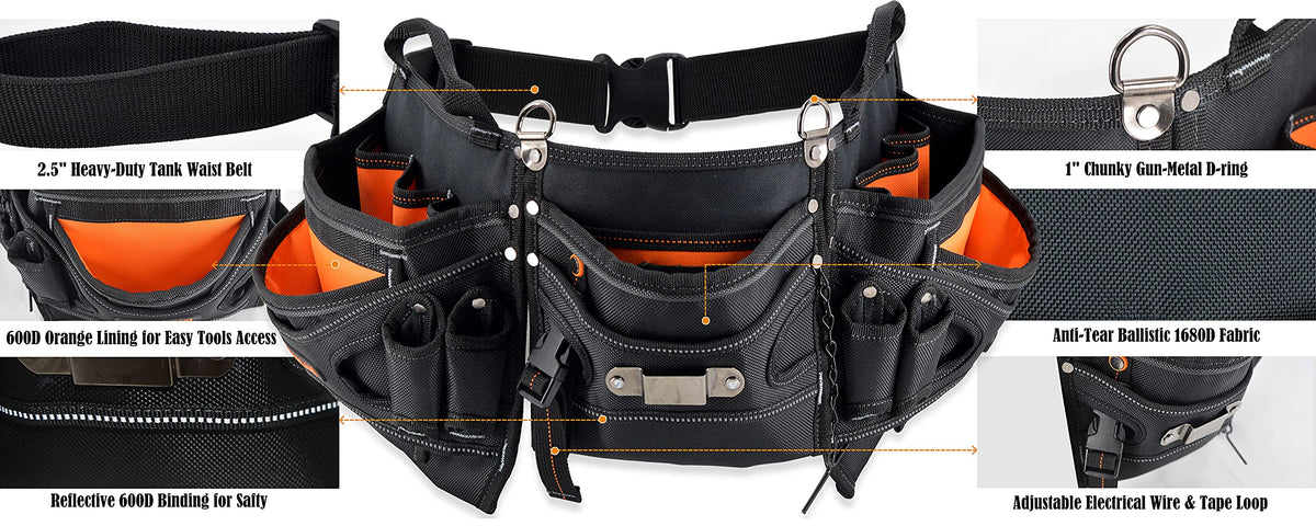 Heavy-Duty 18-Pocket Tool Belt I622033