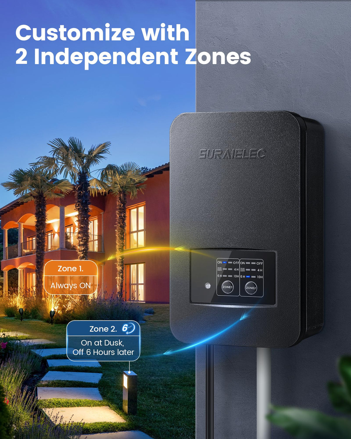 200W Low Voltage Landscape Transformer P810436