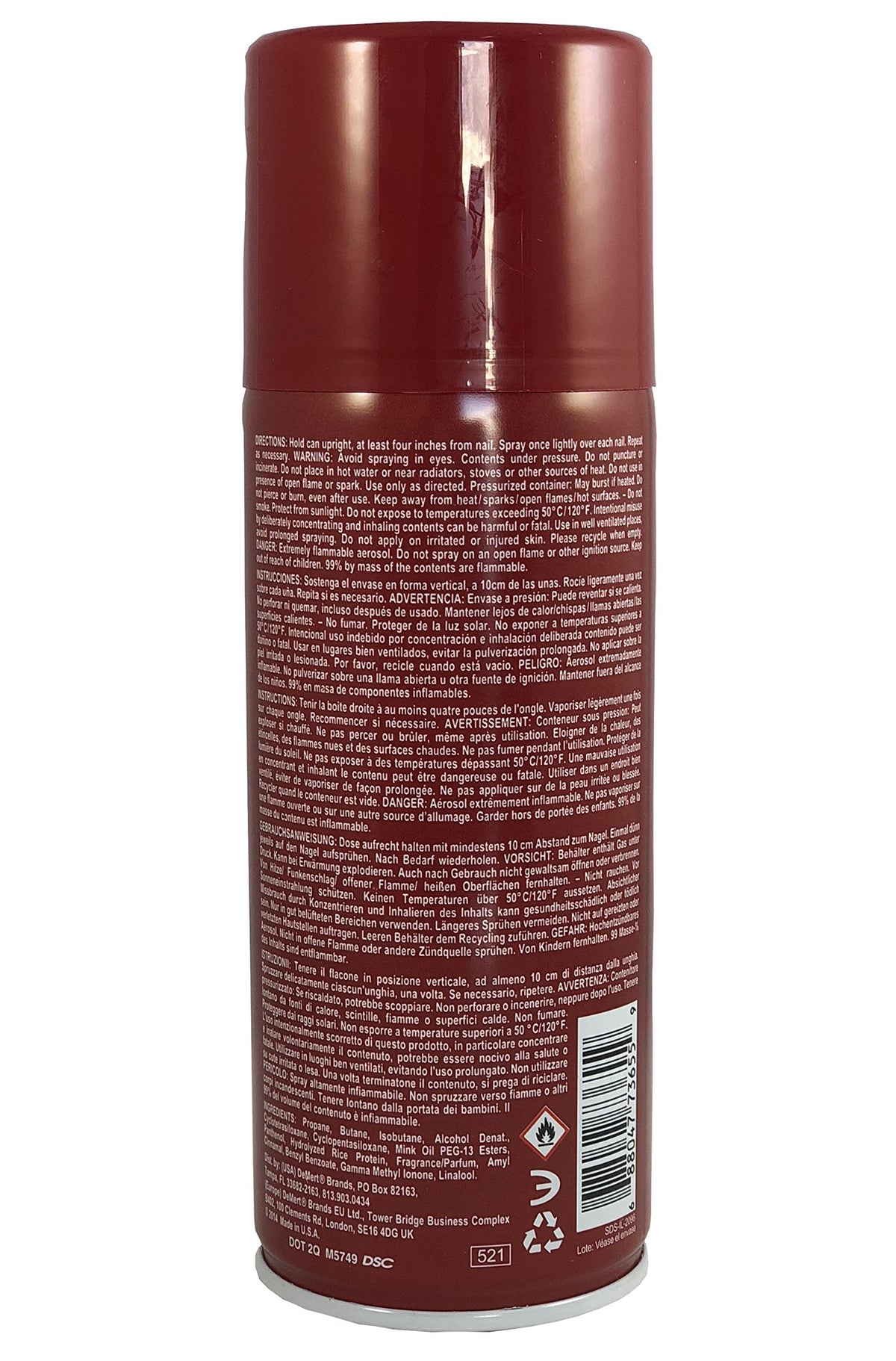 Nail Enamel Dryer Spray 7.5 Ounce Pack of 3 O78165